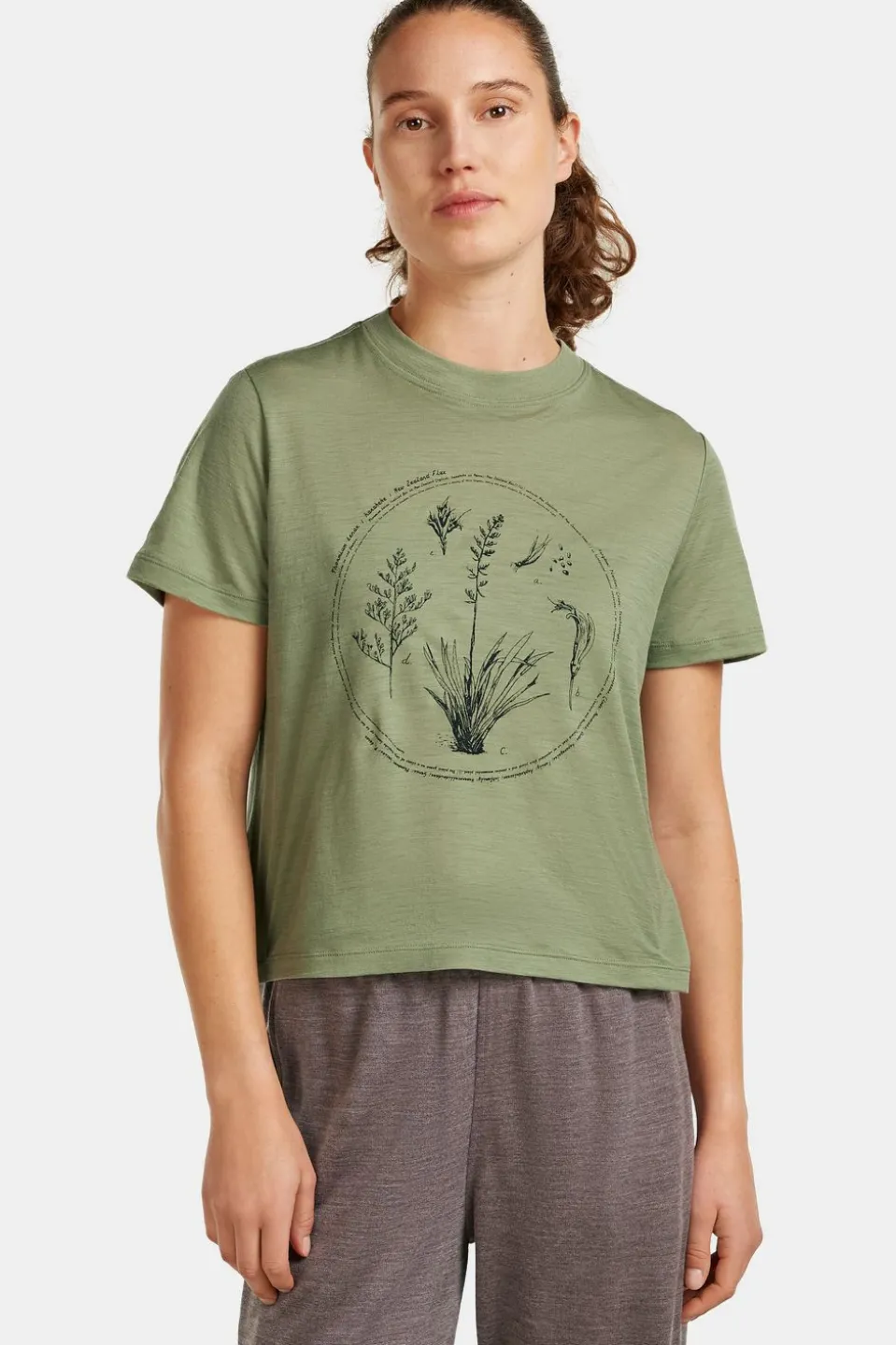 T-Shirt W Mer 150 Tech Lite Ss Crop T Seed Stor