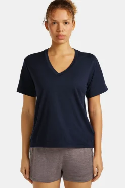 T-Shirt W Mer 150 Tech Lite Ss Relax V Neck Tee