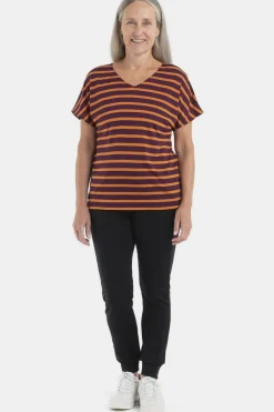 T-Shirt Women Drayden Reversible Ss Top Stripe