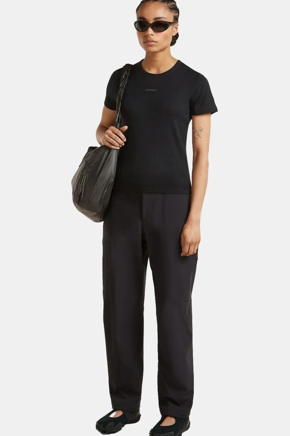 T-Shirt Women Merino 200 Tech Lite Ss Crop Slim Tee