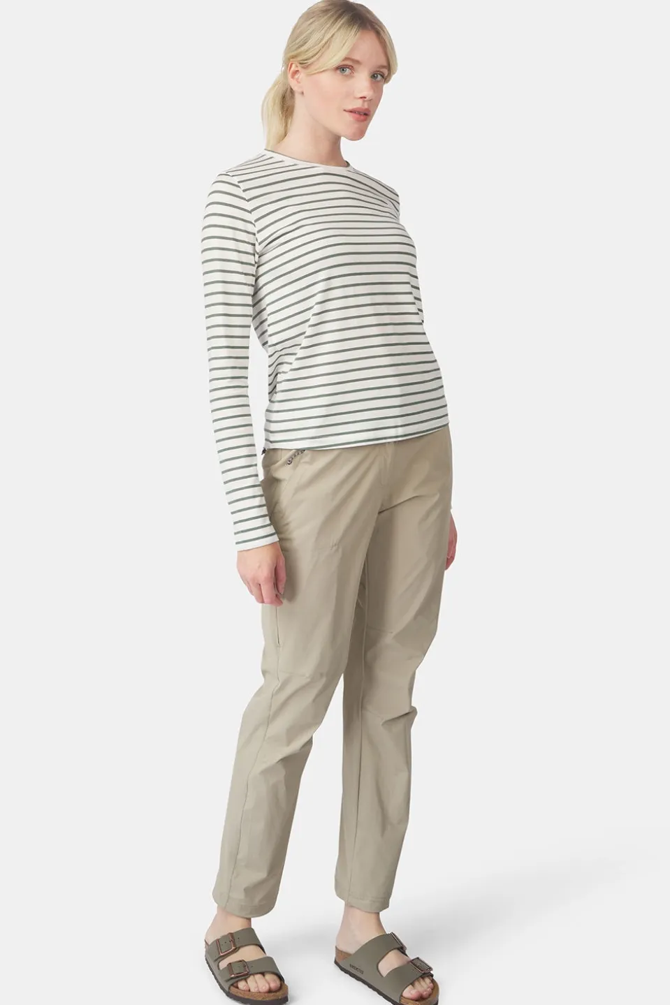 T-Shirt Womens Long Sleeve Striped