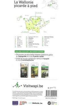 Wallonie picarde à pied NL/FR/E/D réseau points-noeuds